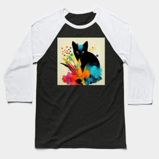 Abstract Cat Baseball T-Shirt